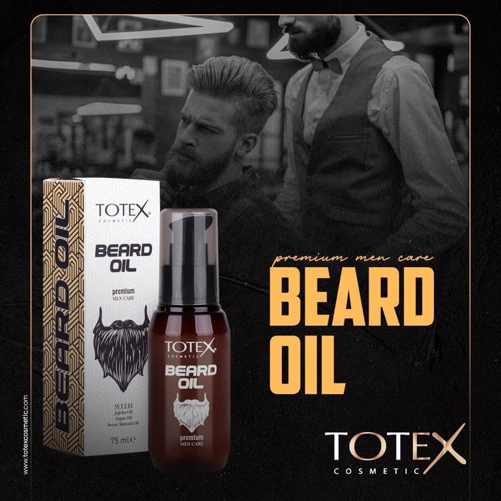 Totex Premium Beard & Mustache Serum Oil Conditioner Anti-Dandruff Men Care 75ml Beauty and Personal Care Totex