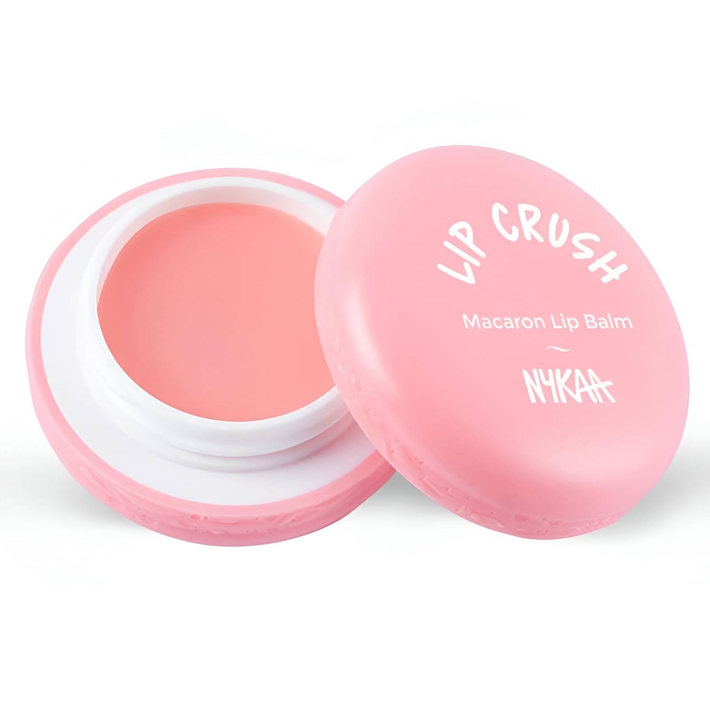 Nykaa Cosmetics Lip Crush Macaron Lip Balm - Lip Butter with Shea Butter and Sweet Almond Oil - Nourishing and Healthy Lips - 06 Strawberry - 0.28 oz Beauty and Personal Care NYKAA