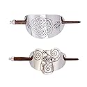 2 Pcs Celtic Hair Slide Braids Ponytail Holder Clips Hair Jewelry Viking Hair Accessories for Women Girls Beauty & Personal Care TAORANJU