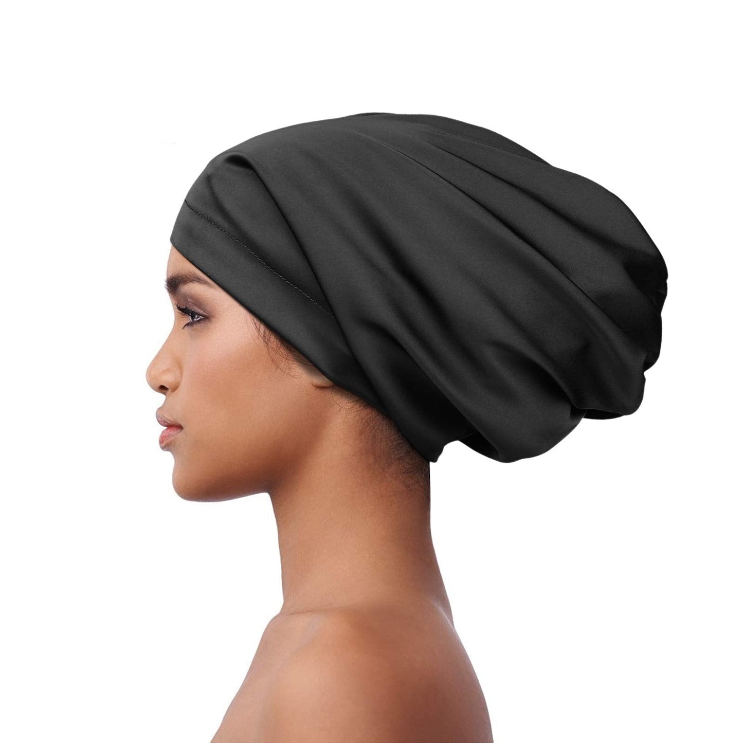 Satin Lined Sleep Cap Slap Hat Night Cap for Pineapple Hair Adjustable Satin Bonnet for Women Beauty and Personal Care Alnorm