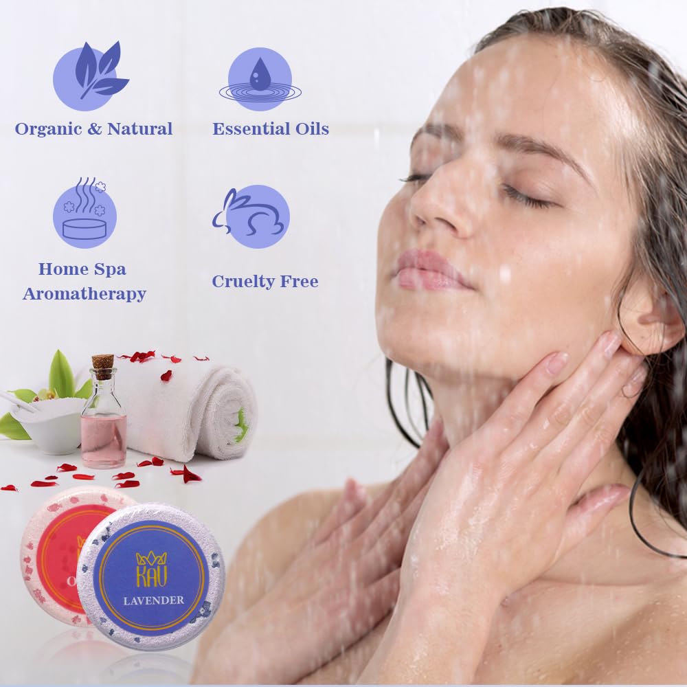 KAV Aromatherapy Shower Steamers for Women and Men - 9 pc Shower Bombs Set - Stocking Stuffers Gift Set - Relaxation Stress Relief for Women Mom… Beauty & Personal Care KAV