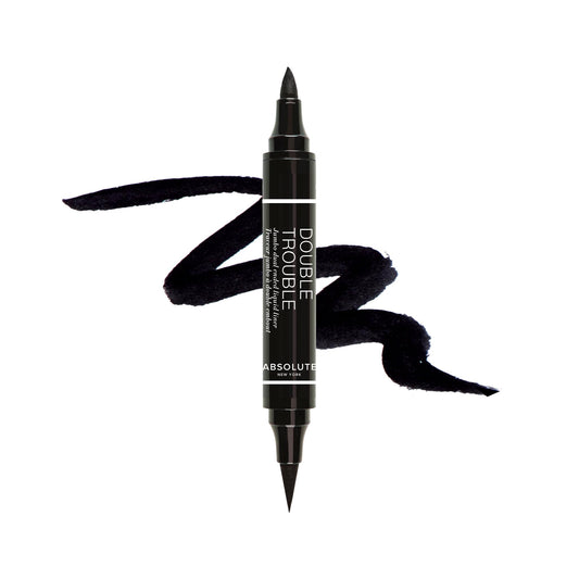 Absolute New York Double Trouble Liner Super Slim Angled Tip Double Ended Liner Beauty & Personal Care Absolute New York