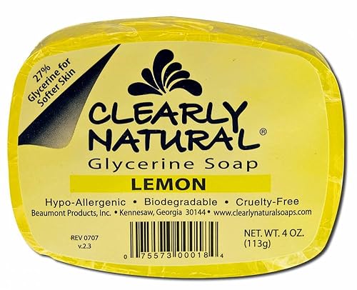 Clearly Natural Glycerine Bar Soap Lemon - 4 oz Beauty & Personal Care Clearly Natural