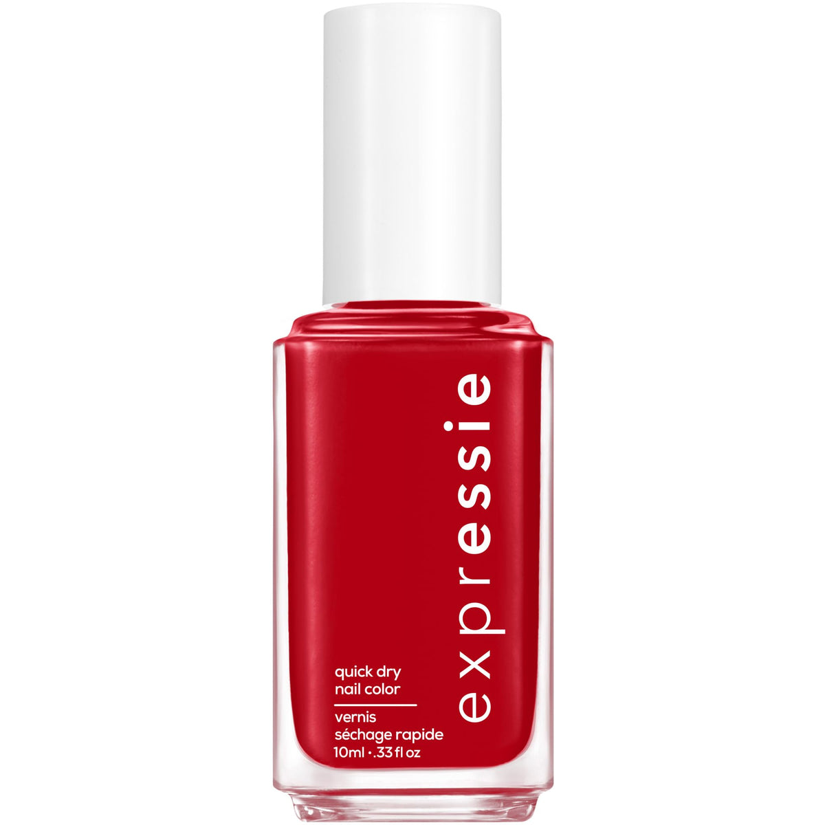 essie expressie Quick-Dry Vegan Nail Polish, Seize The Minute, Blue Toned Red, 0.33 Ounce