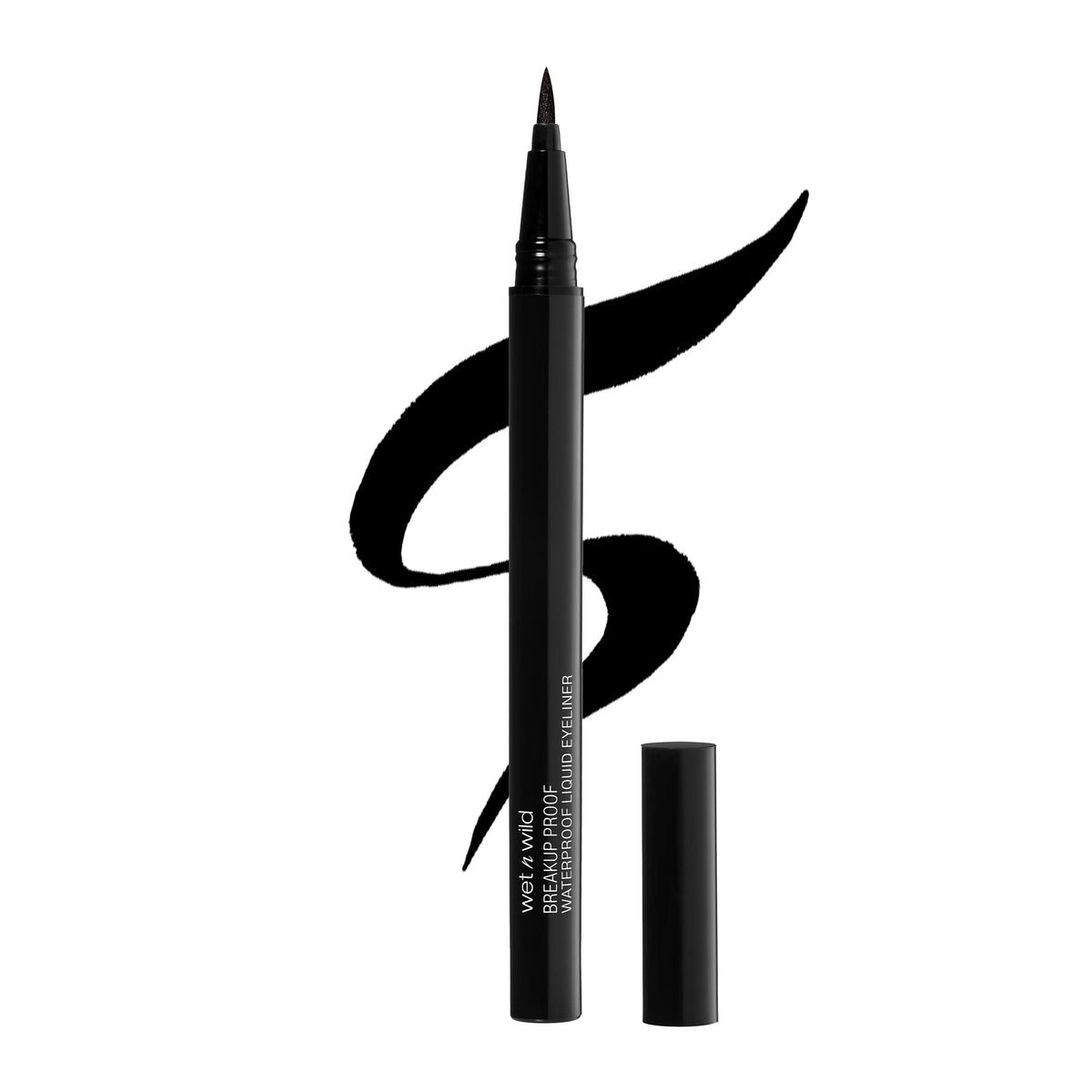 wet n wild Mega Last Breakup Proof Liquid Eyeliner - Ultra-Fine Brush, Waterproof, 16-Hour Long-Lasting Wear- Cruelty-Free & Vegan - Black Beauty & Personal Care wet n wild