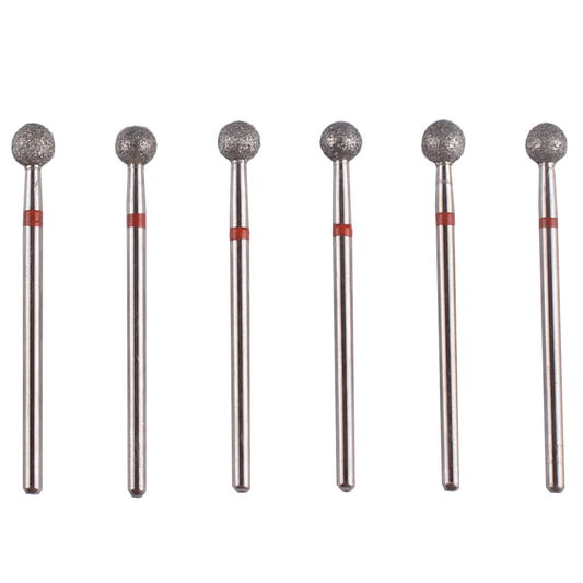 MZCMSL 6pcs Pro Diamond Ball Bits,Cuticle Drill Bit Set for Russian Manicure,3/32 Shank efile Bit (?5.0mm) Beauty & Personal Care MZCMSL
