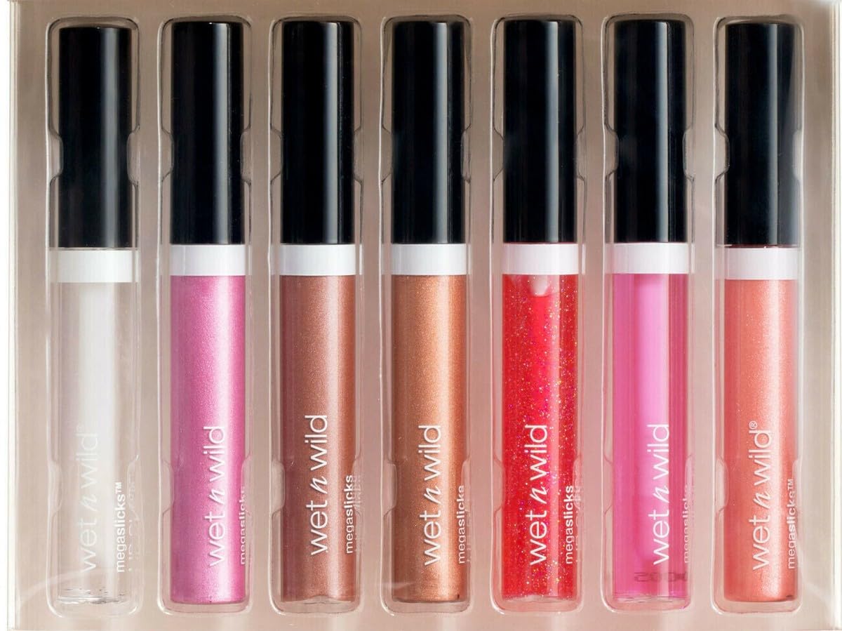 wet n wild MegaSlicks Lip Gloss, Ultra-Glossy, Vitamin-E Enriched, Ultra-Gloss High Shine Moisturizing, Cruelty-Free & Vegan - Red Sensation Beauty & Personal Care wet n wild