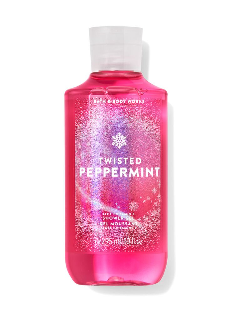Bath and Body Works Gift Set of 10 oz Shower Gel and 8 oz Lotion (Twisted Peppermint) Beauty and Personal Care Bath & Body Works