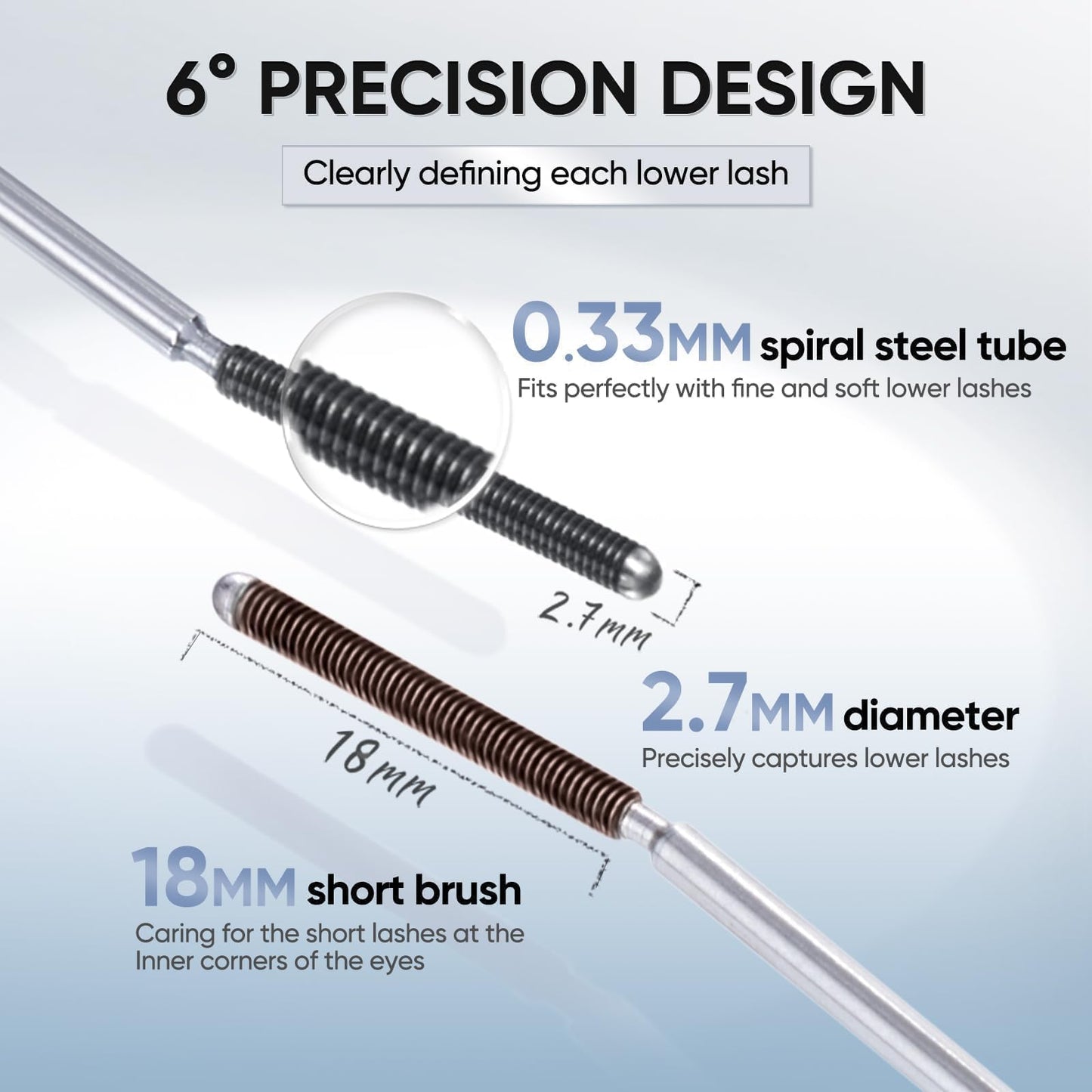 JUDYDOLL 3D Curling Eyelash Iron Mascara-Tubing Mascara with Ultra Fine Metal Wand,Contains Lengthening Fibers,Clump-Free & Smudge-Proof,Waterproof Beauty and Personal Care JUDYDOLL