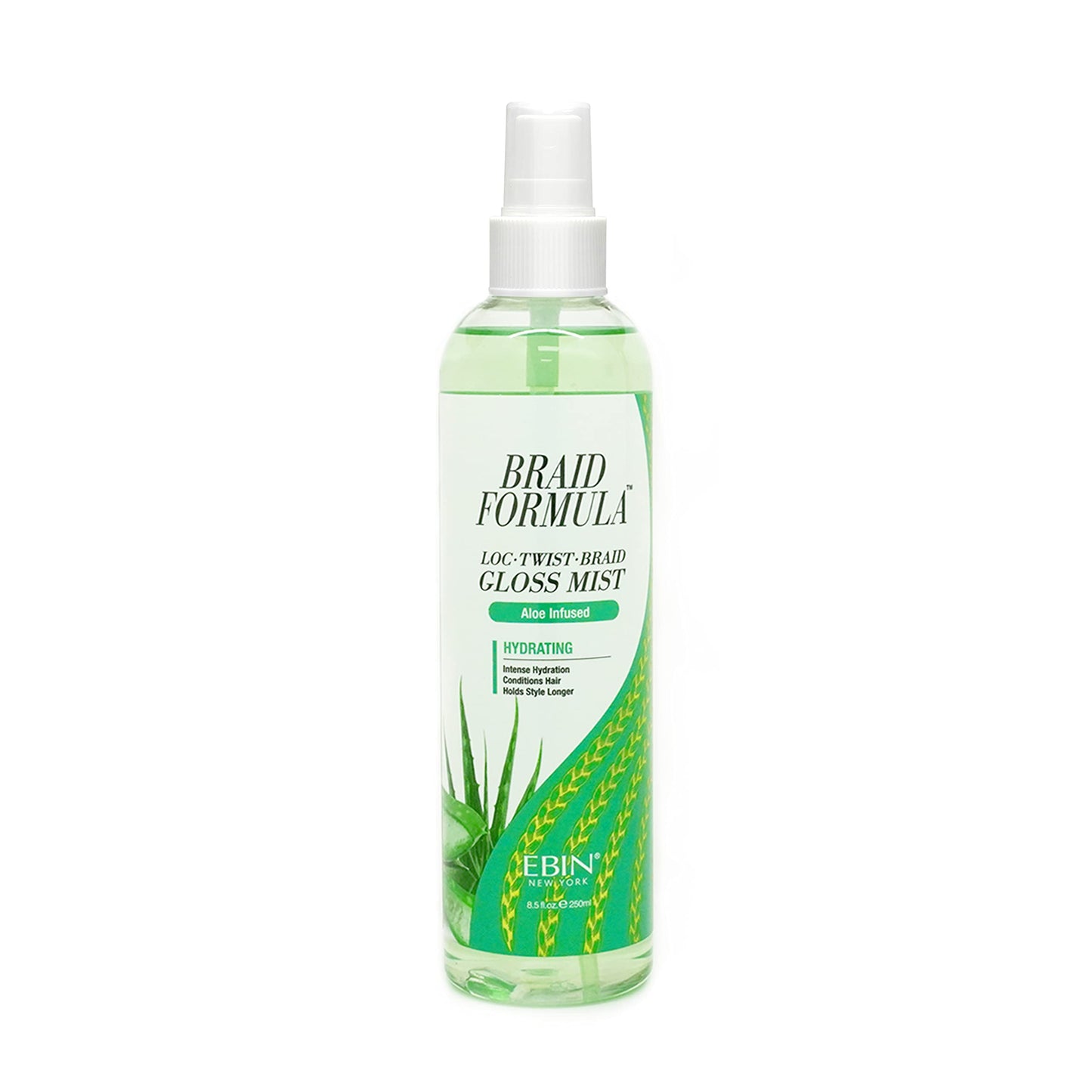 EBIN NEW YORK Braid Formula Loc Twist Braid Gloss Mist - Aloe Infused, Hydrating, Moisturizing, Scalp Hair mist, Itch relief, refresh, cooling, Scalp Beauty & Personal Care EBIN NEW YORK