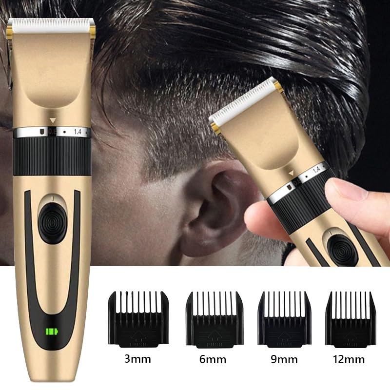 GLESVOWIO Hair Clipper Cutting Machine Electric Shaver Trimmer for Men Professional Recharg Beauty and Personal Care GLESVOWIO