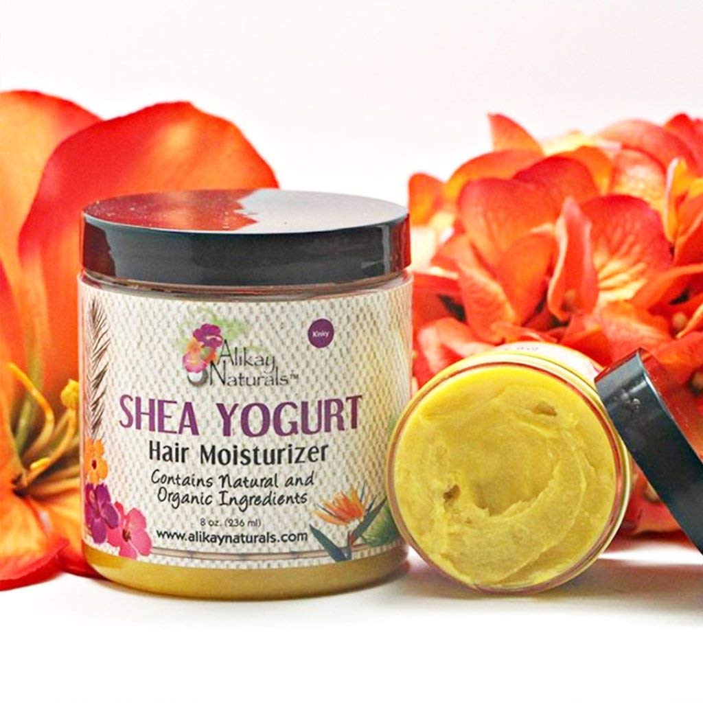 Alikay Naturals Shea Yogurt Hair Moisturizer Natural Raw Shea Butter, Argan & Coconut Oil 8 Ounce Beauty & Personal Care Alikay Naturals
