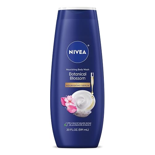 NIVEA Nourishing Botanical Blossom Body Wash with Nourishing Serum, Moisturizing Body Wash for Women, Enriched with Provitamin B5 and Vitamin E, 20 Fl Beauty & Personal Care NIVEA