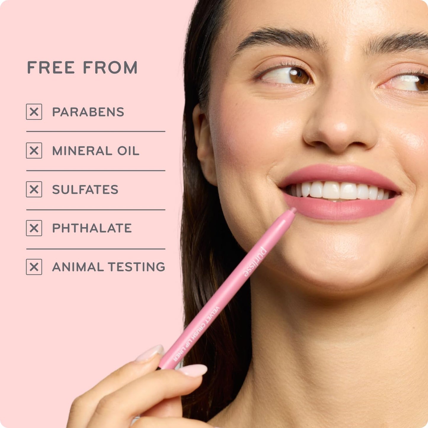 p?rlisse Velvet Crush Long Lasting Creamy Lip Liner Pencil - Matte Smudge-Proof Lip Pencil - Enriched with Bakuchiol, Macadamia Seed Oil & Shea Butter Beauty & Personal Care p?rlisse