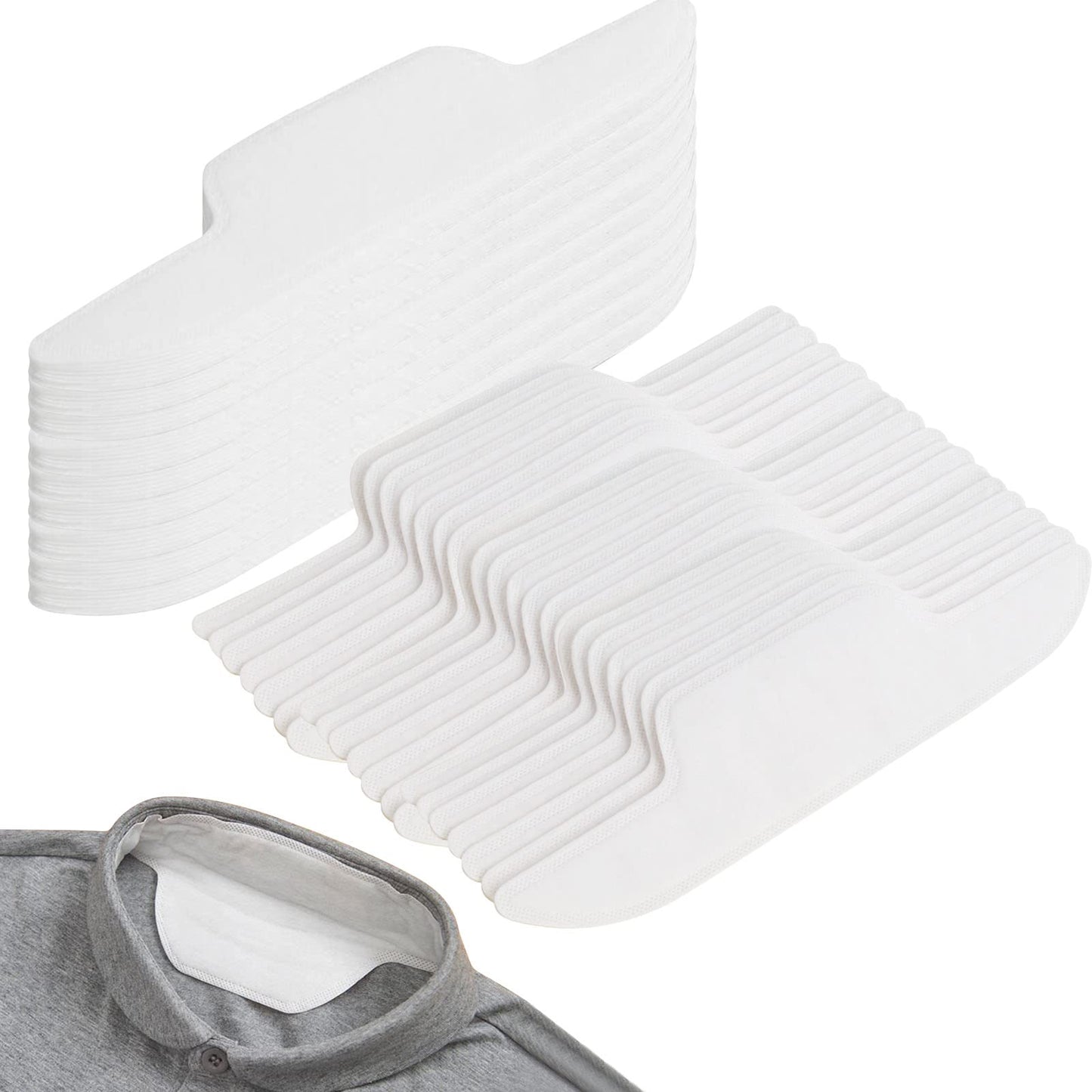 100Pack Collar protectors for mens shirts,collar protectors for shirts,Disposable Collar Protector Self-adhesive Shirt Sweat Pads for Shirts, Collar Beauty and Personal Care Xingoaup