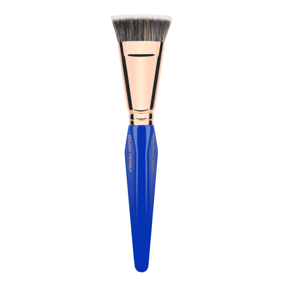 Bdellium Tools Professional Makeup Brush - Golden Triangle 987 Flat Top Face Blending - With All Vegan and Soft Synthetic Fibers, For Buffing Out