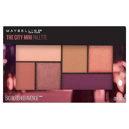 Maybelline New York The City Mini Eyeshadow Palette Makeup, Blushed Avenue, 0.14 oz. Beauty & Personal Care MAYBELLINE