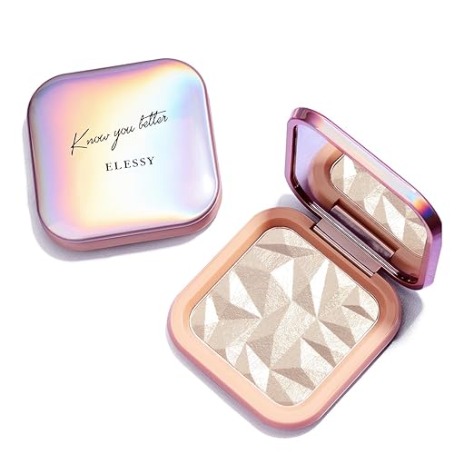 ELESSY Highlighter Makeup Palette,Face Glitter illuminator Palette,Natural Sparkling Finish Highlighter Powder,High Glossy Shimmer Smooth Baked Beauty & Personal Care ELLESY
