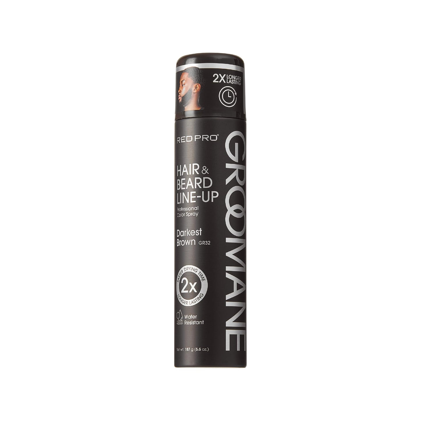 RED Pro GROOMANE Temporary Color Spray for Hair & Beard Line-Up, Barber Grade, Quick-Drying, 2X Longer-Lasting (Up to 20 Washes), Precision Nozzle, No Beauty & Personal Care RED Pro