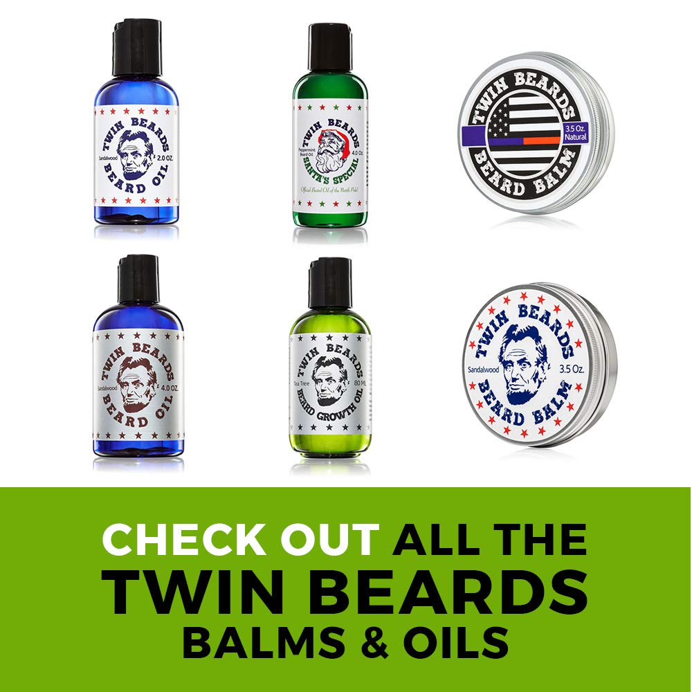 Twin Beards Sandalwood Beard Oil for Men | Beard Conditioner for Men | Essential Beard Care | Beard Softener for Men during Beard Growth | Beard Beauty & Personal Care TWIN BEARDS BEARD OIL