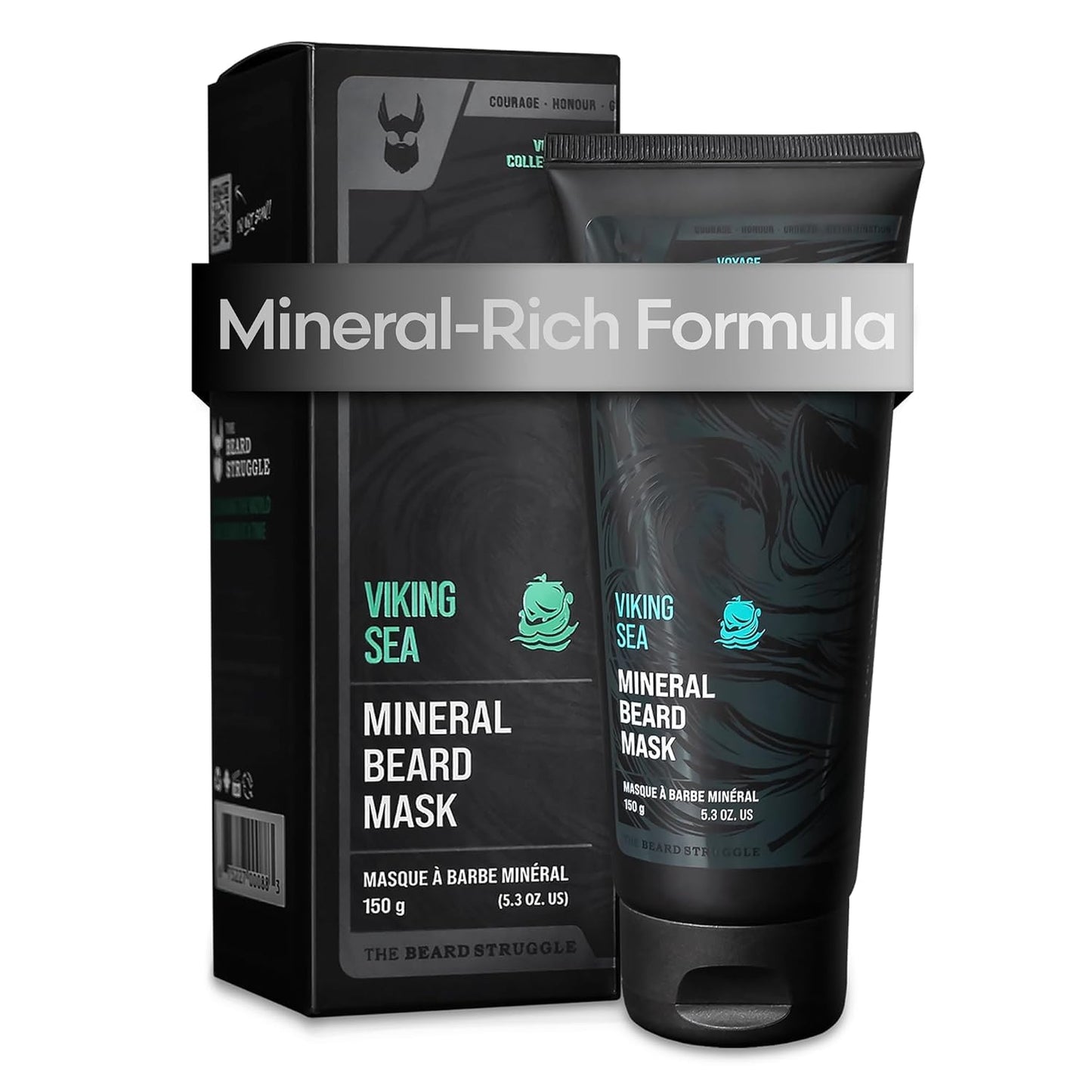 The Beard Struggle Viking Sea Mineral Beard Conditioner - 5.29 oz - Promotes Beard Health - Cleansing Beard Mask for Men Beauty & Personal Care The Beard Struggle