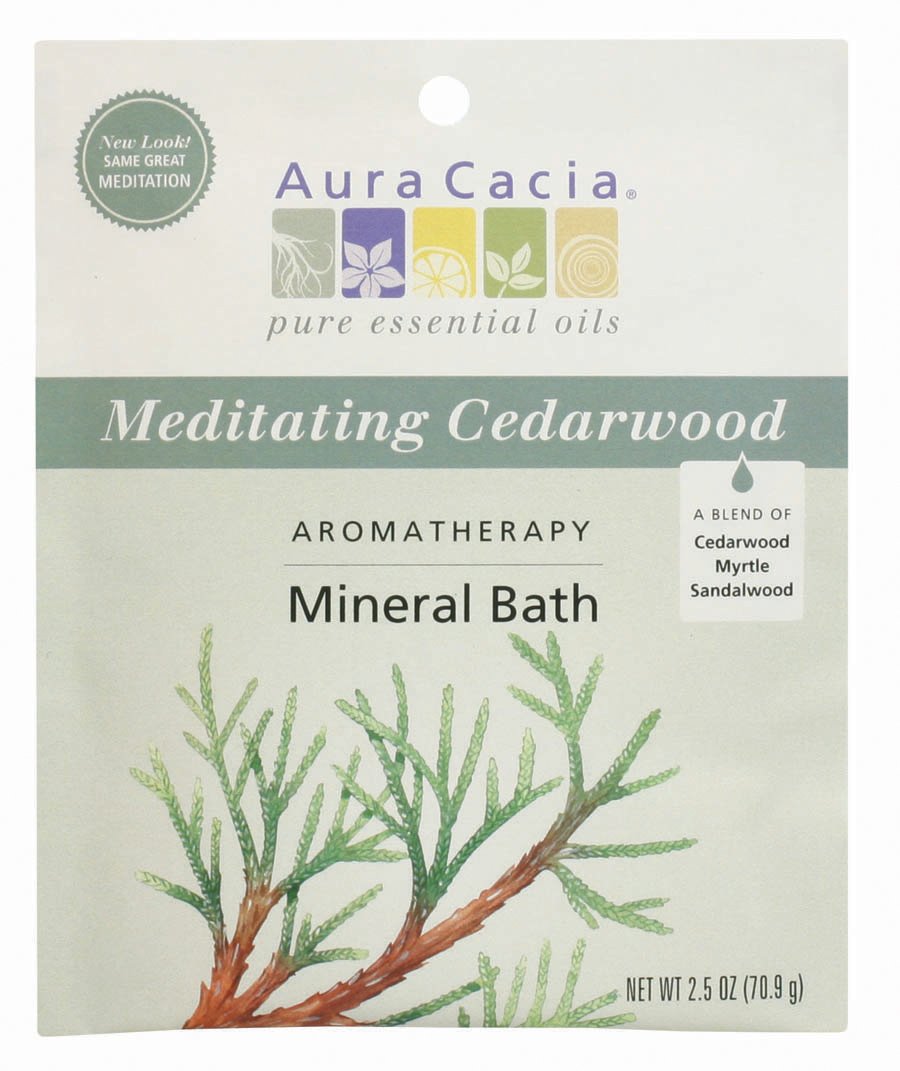 Aura Cacia Aromatherapy Mineral Bath, Meditating Cedarwood, 2.5 Ounce (Pack of 6) Beauty and Personal Care Aura Cacia