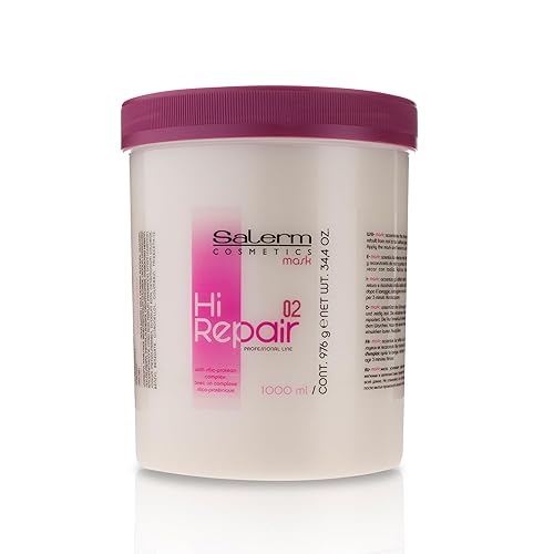 SALERM - Hair Repair Mask - Hi Repair Mask 02-1000 ml - Deeply Moisturizes Damaged Hair - Repairs and Rejuvenates - Shinier and Softer Hair Beauty & Personal Care SALERM