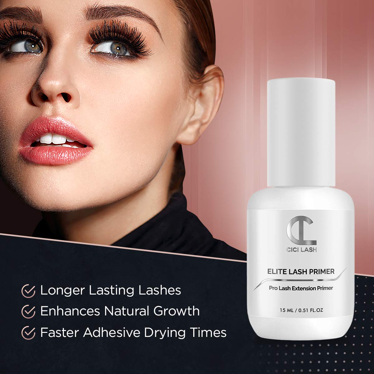 Elite Eyelash Extension Primer/Pre-Treatment (15ml) - Professional Lash Cleanser & Protein Oil Remover For Individual Mink Eyelash Extensions | Beauty & Personal Care CICI Lash