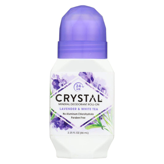 Crystal Essence Roll On Deodorant, Lavender & White Tea - 2.25 oz - 2 pk Beauty and Personal Care Crystal