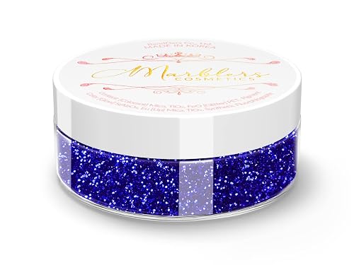 MARBLERS Twinkle Face & Body Glitter [Royal Blue] 0.18oz (5g) | Fine | Non-Toxic | Vegan | Cruelty-Free | Festival, Rave & Party Makeup | Eye, Hair Beauty & Personal Care MARBLERS