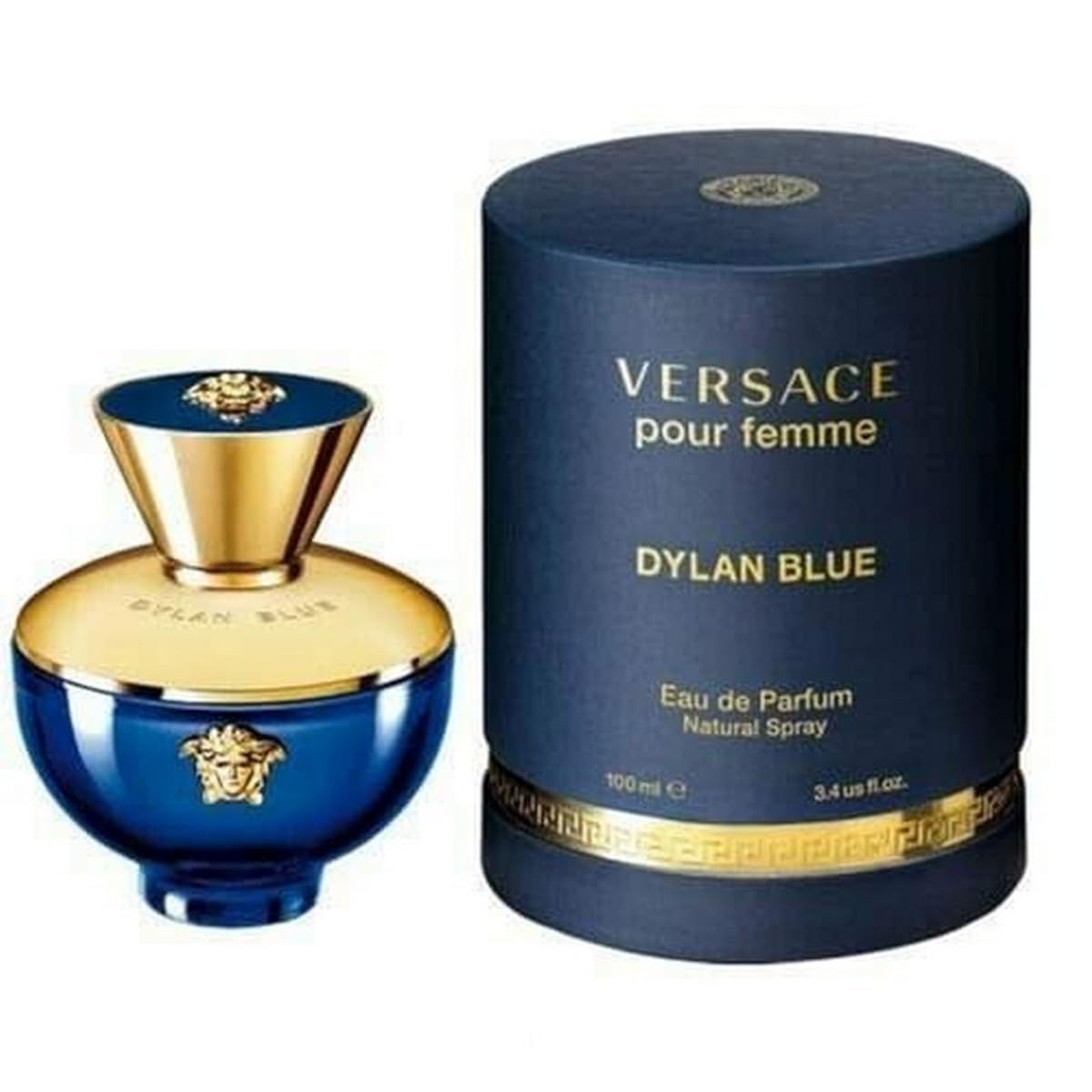 Versace Dylan Blue Pour Femme for Women Eau De Parfum Spray, 3.4 Oz Beauty & Personal Care Versace