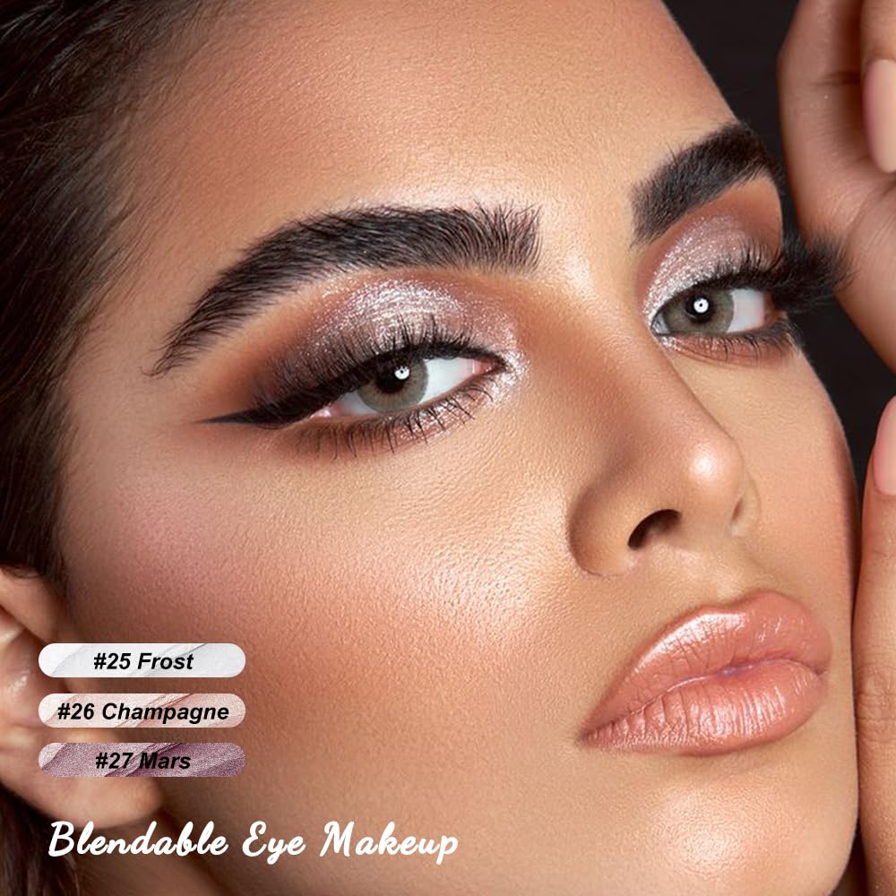 FOCALLURE 3 Pcs 2 in 1 Eyeshadow and Eyeliner Pen, Shimmer Eye Shadow Pencil, High Pigmented Eyeshadow, Highlighter Eye Liner, Multi-Dimensional eyes Beauty & Personal Care FOCALLURE