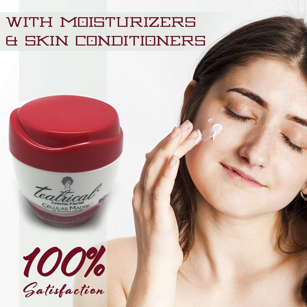 TEATRICAL Anti-Wrinkle Cream with Buddleja Davidii Stem Cells, Floral, 8 Ounce Beauty & Personal Care TEATRICAL