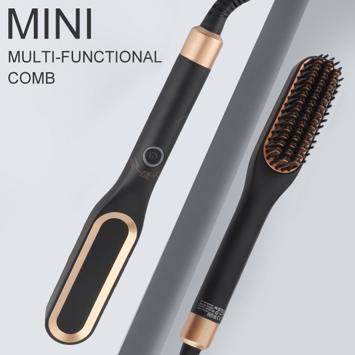 Electric Beard Straightening Comb Multifunctional Beard Straightener Brush Men Hair Styling Tool (US Plug) Beauty and Personal Care Haofy