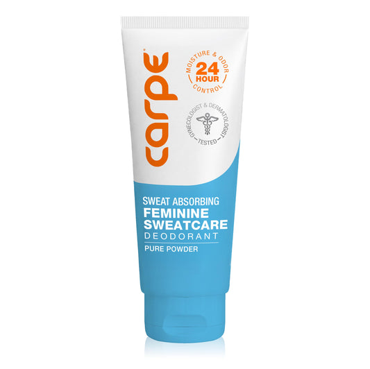 Carpe Feminine Sweatcare Intimate Deodorant - pH Balanced, 24Hr Moisture & Odor Control Whole Body Deodorant for Women - Gynecologist Tested & Safe Beauty and Personal Care Carpe