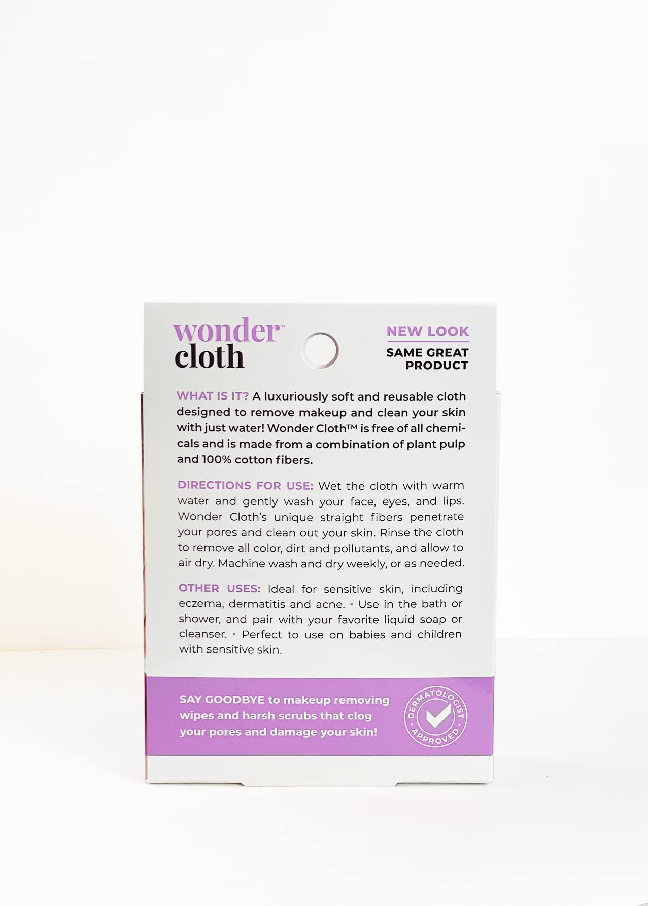 Wonder Cloth (Pack of 6) - All Natural Make-Up Remover Cloth, Removes Makeup Instantly with Just Water, Cleanses and Exfoliates, Machine Washable Beauty & Personal Care WONDER CLOTH