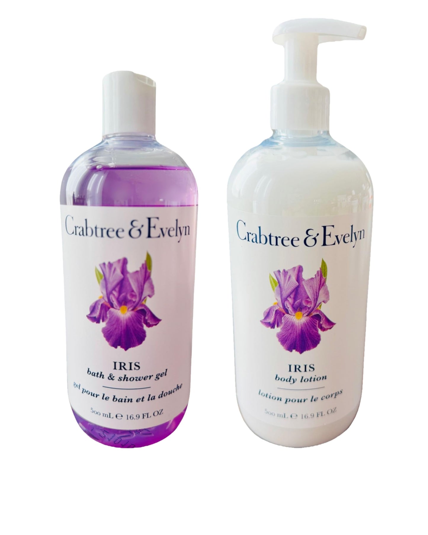 Crabtree & Evelyn Iris Bath Set Shower Gel and Body Lotion Duo Beauty and Personal Care Crabtree & Evelyn