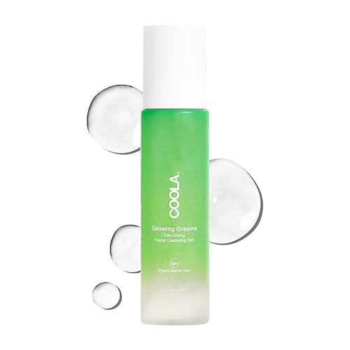 COOLA Organic Glowing Greens Facial Cleanser, Dermatologist Tested Skin Barrier Protection with Aloe Vera Juice, Vegan and Gluten Free, 5 Fl Oz Beauty & Personal Care COOLA