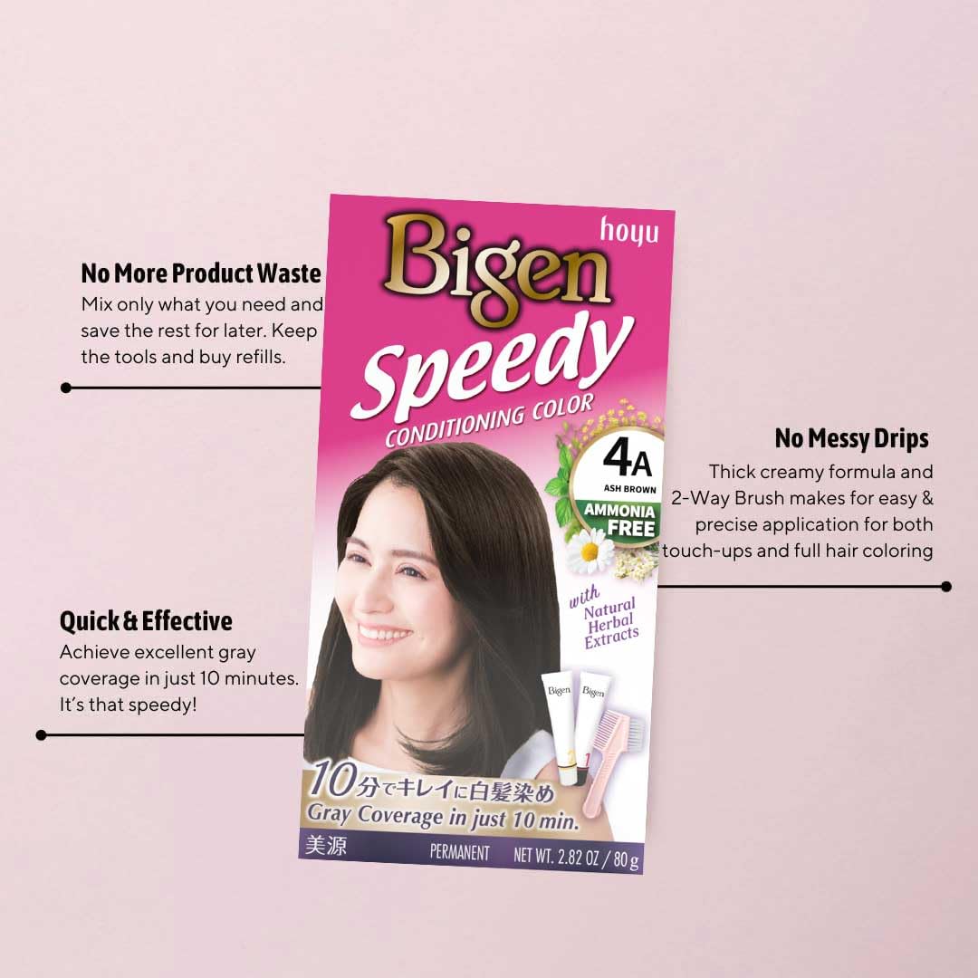 Bigen Speedy Conditioning Color Refill: 4A Ash Brown - 3 Pack Beauty & Personal Care Bigen