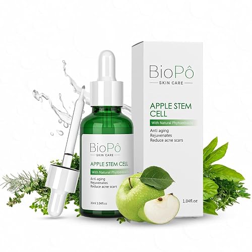 Apple Stem Cell Anti Aging Serum, Rejuvenates Skin, Reduces Acne Scars, Diminishes Fine Lines and Wrinkles, Hydrates Skin, For Radiant and Youthful Beauty & Personal Care BioPo