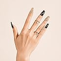 Gold Finger Gel Glam Design Nail Press On Nails, Gel Nail Kit, Polish Free Manicure Long Length (GD16)… Beauty & Personal Care Goldfinger