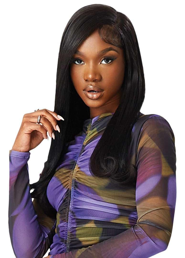 Outre 100% Human Hair Purple Pack Yaki 8" (1 Pack, STRAWBERRY BLONDE 27)