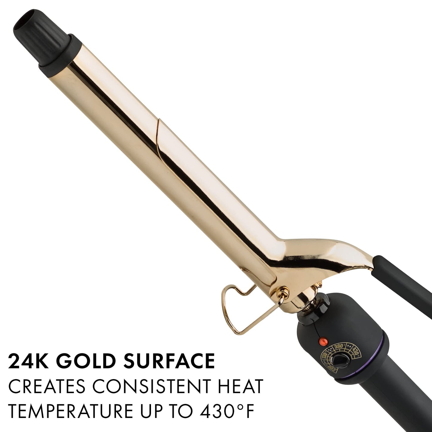 Hot Tools Pro Artist 24K Gold Extra Long Curling Iron | Long Lasting, Defined Curls (1 in) Beauty & Personal Care HOT TOOLS