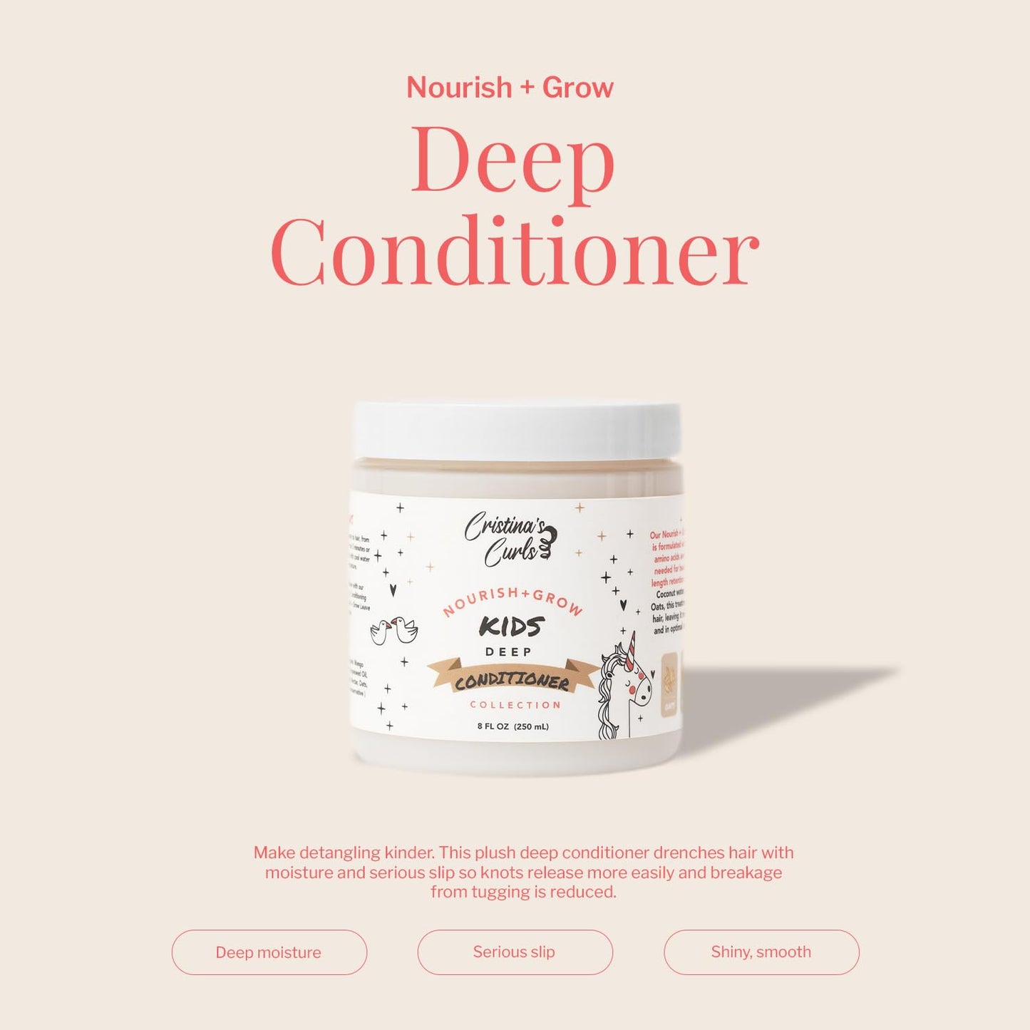 Cristina's Curls Kids Deep Conditioner - Plush Moisture And Slip For Easy Detangling Beauty & Personal Care Cristina's Curls