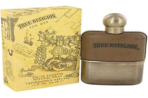 True Religion by for Men. Eau De Toilette Spray - 100 ml / 3.4 Fl Oz - woody fougere - mandarin, ozone, aqua, cardamom, violet leaf, spice, lavender Beauty & Personal Care True Religion