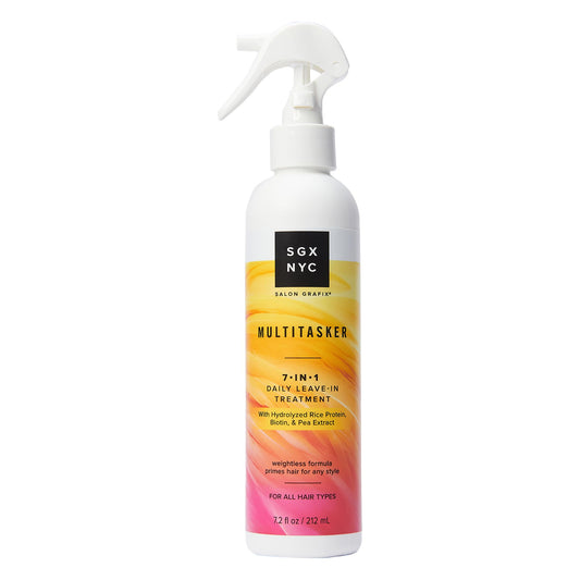 SGX NYC The Multitasker Daily Leave-In Treatment - Heat Protection Spray for Hair - Leave In Conditioner Spray with Biotin - 7.2 oz Beauty & Personal Care SGX NYC