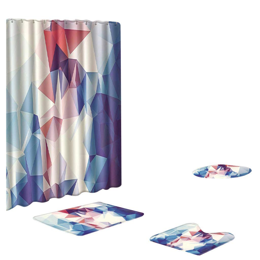 Lisay 4 Pack Polyester Shower Covers Non-Slip Shower Covers for Bathroom and Shower, Polyester, Multicolor, One Size Beauty and Personal Care Lisay