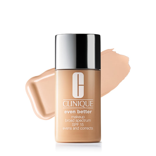Clinique Even Better Makeup Liquid Foundation SPF 15 With Vitamin C For Dry + Oily Combination Skin Types | Medium Coverage + Natural Finish | Evens Beauty & Personal Care Clinique