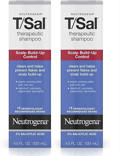Neutrogena T/Sal Therapeutic Shampoo for Scalp Build-Up Control with Salicylic Acid, Scalp Treatment for Dandruff, Scalp Psoriasis & Seborrheic Beauty & Personal Care Neutrogena