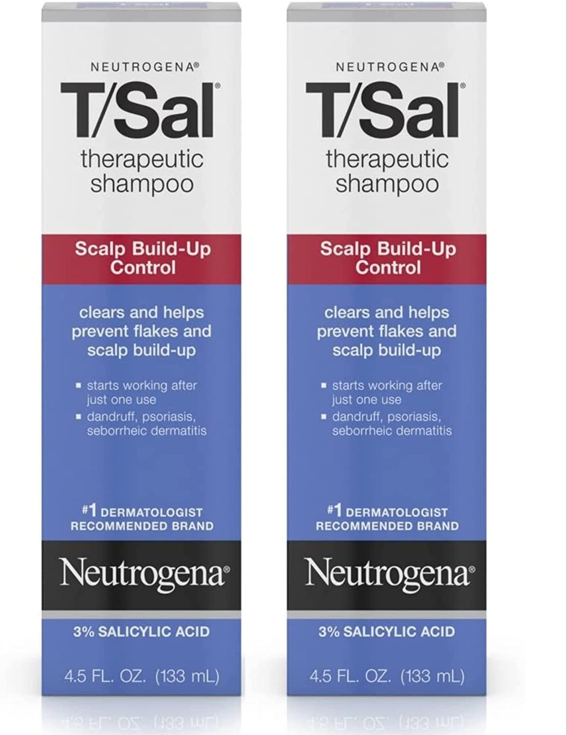Neutrogena T/Sal Therapeutic Shampoo for Scalp Build-Up Control with Salicylic Acid, Scalp Treatment for Dandruff, Scalp Psoriasis & Seborrheic Beauty & Personal Care Neutrogena